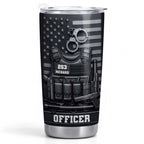 Officer Tactical Vest With American Flag And Handcuffs Design