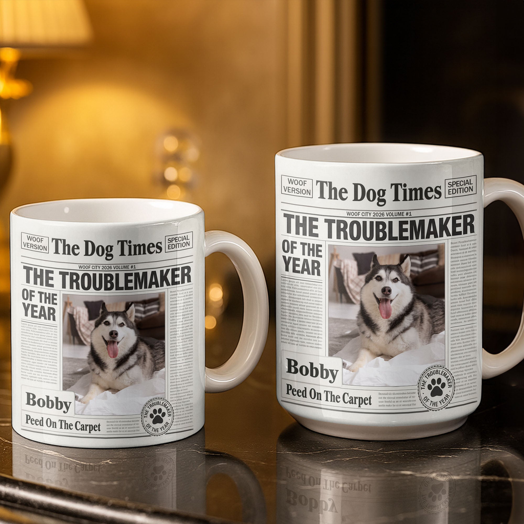 The Troublemaker Of The Year Dog Coffee Mug