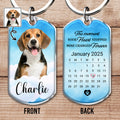 The Moment Your Heart Stopped Mine Changed Forever, Dog and Paw Print - Personalized Custom Keychain - PME033_KCH
