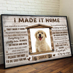I Made It Home, Memorial Poster With Dog