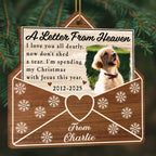 A Letter From Heaven, Dog And Snowflakes Ornament
