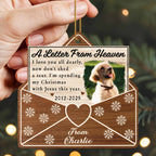 A Letter From Heaven, Dog And Snowflakes Ornament