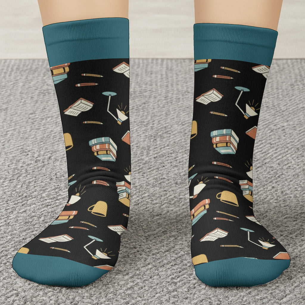 Yes I Really Do Need All These Books Socks - Personalized Crew Socks - READ001_CSOCK