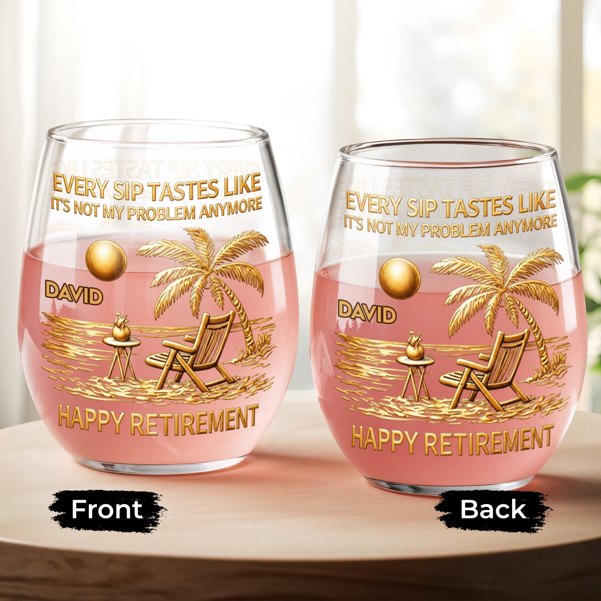 Every Sip Tastes Like It's Not My Problem Anymore, Beach Chair and Palm Trees