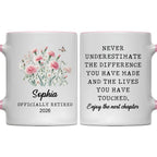 Officially Retired Never Underestimate The Difference Flowers Butterfly