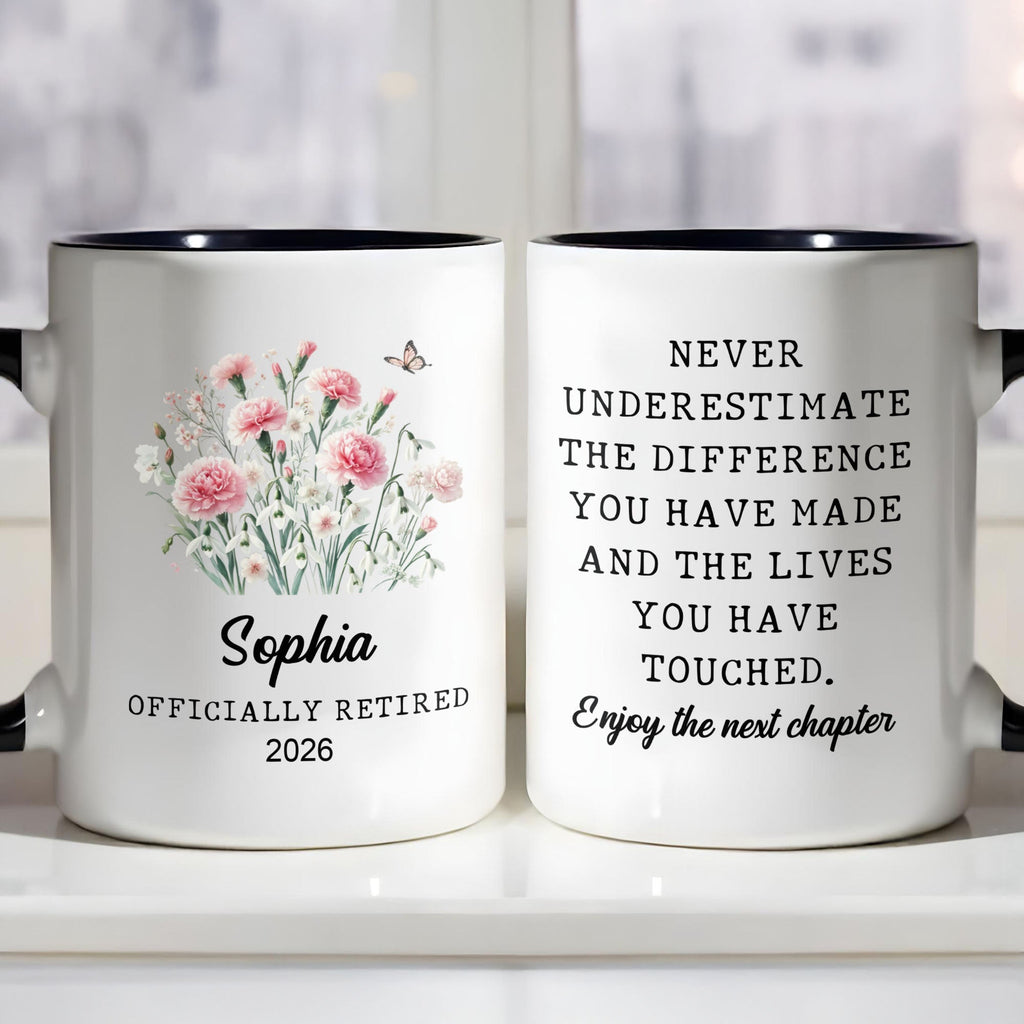 Officially Retired Never Underestimate The Difference Flowers Butterfly