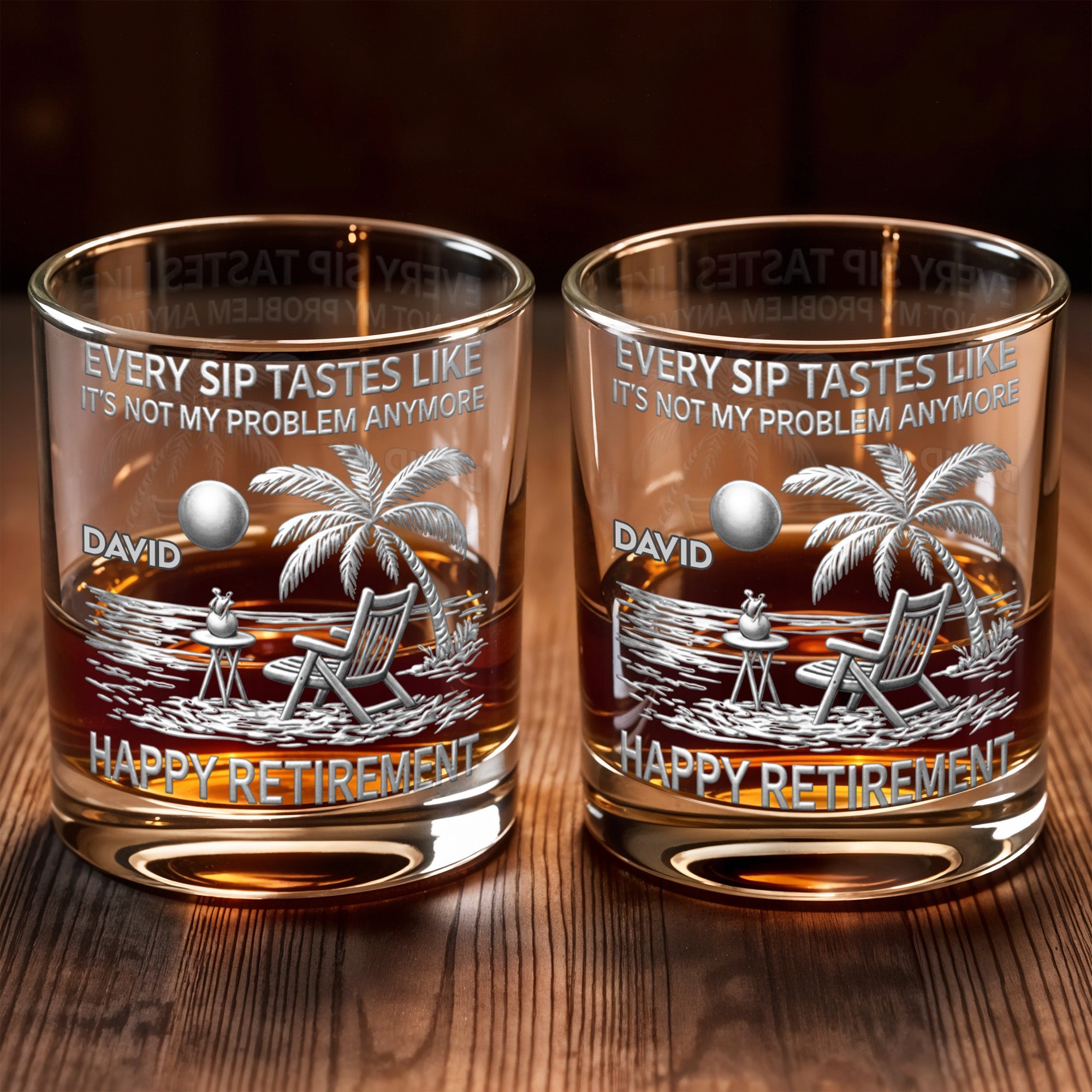 Every Sip Tastes Like It's Not My Problem Anymore, Palm Tree and Beach Chair