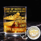 Every Sip Tastes Like It's Not My Problem Anymore RV Camper - Personalized Whiskey Glass - RETIRE066_PRIWI