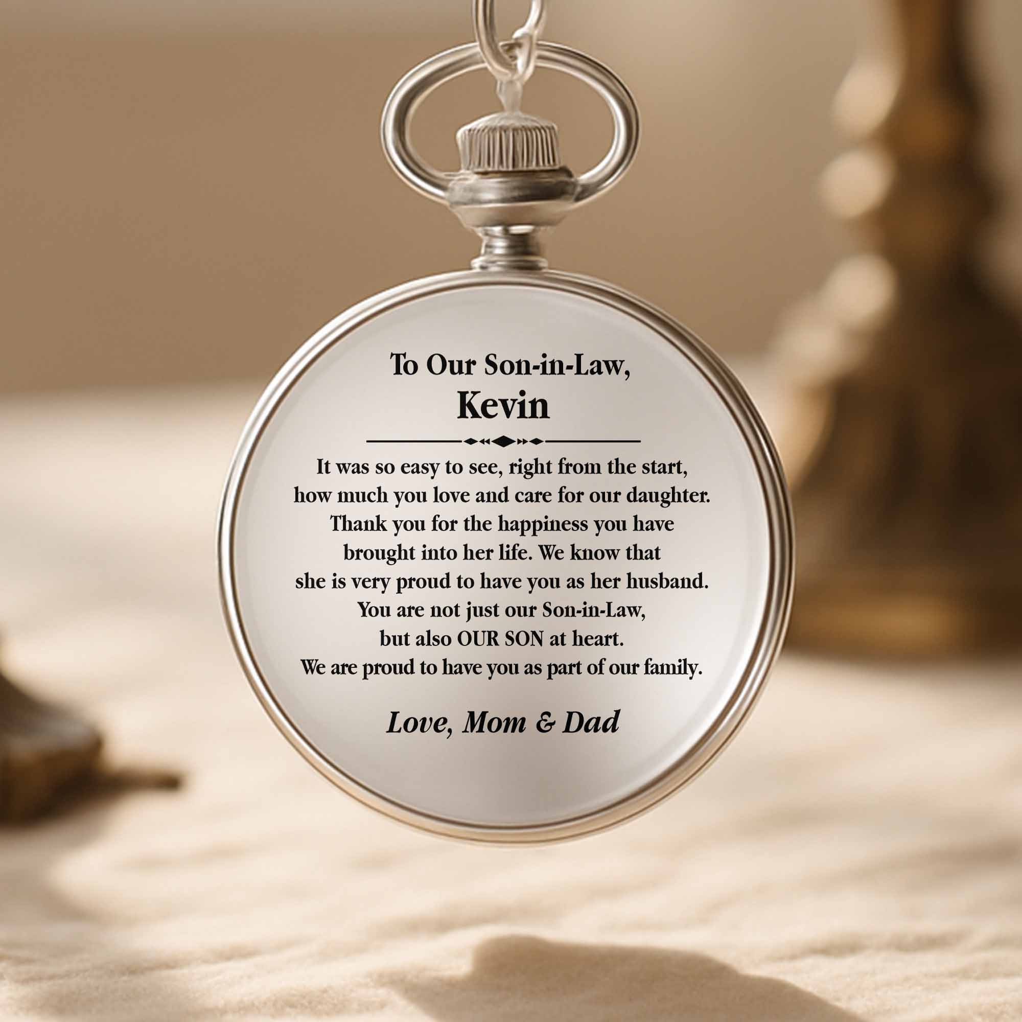 To Our Son-In-Law, Proud To Have You