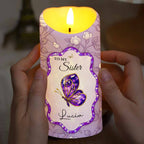 To My Sister, Beautiful Butterfly And Flower Design
