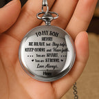 Be Brave But Stay Safe, Keep Going, Silver Plated Watch With Hearts