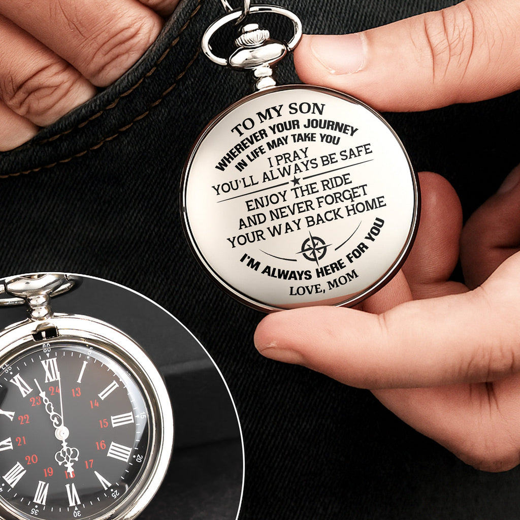 Wherever Your Journey, Compass Pocket Watch