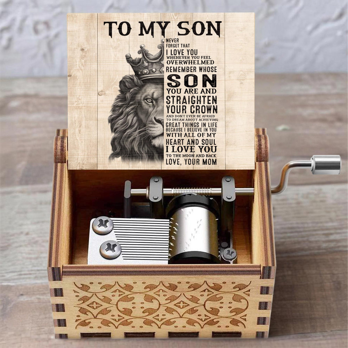 To My Son, Straighten Your Crown, Never Forget I Love You