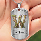 To My Son, Never Forget That I Love You, Tree And Bird Necklace