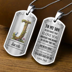 To My Son, Never Forget That I Love You, Tree And Bird Necklace