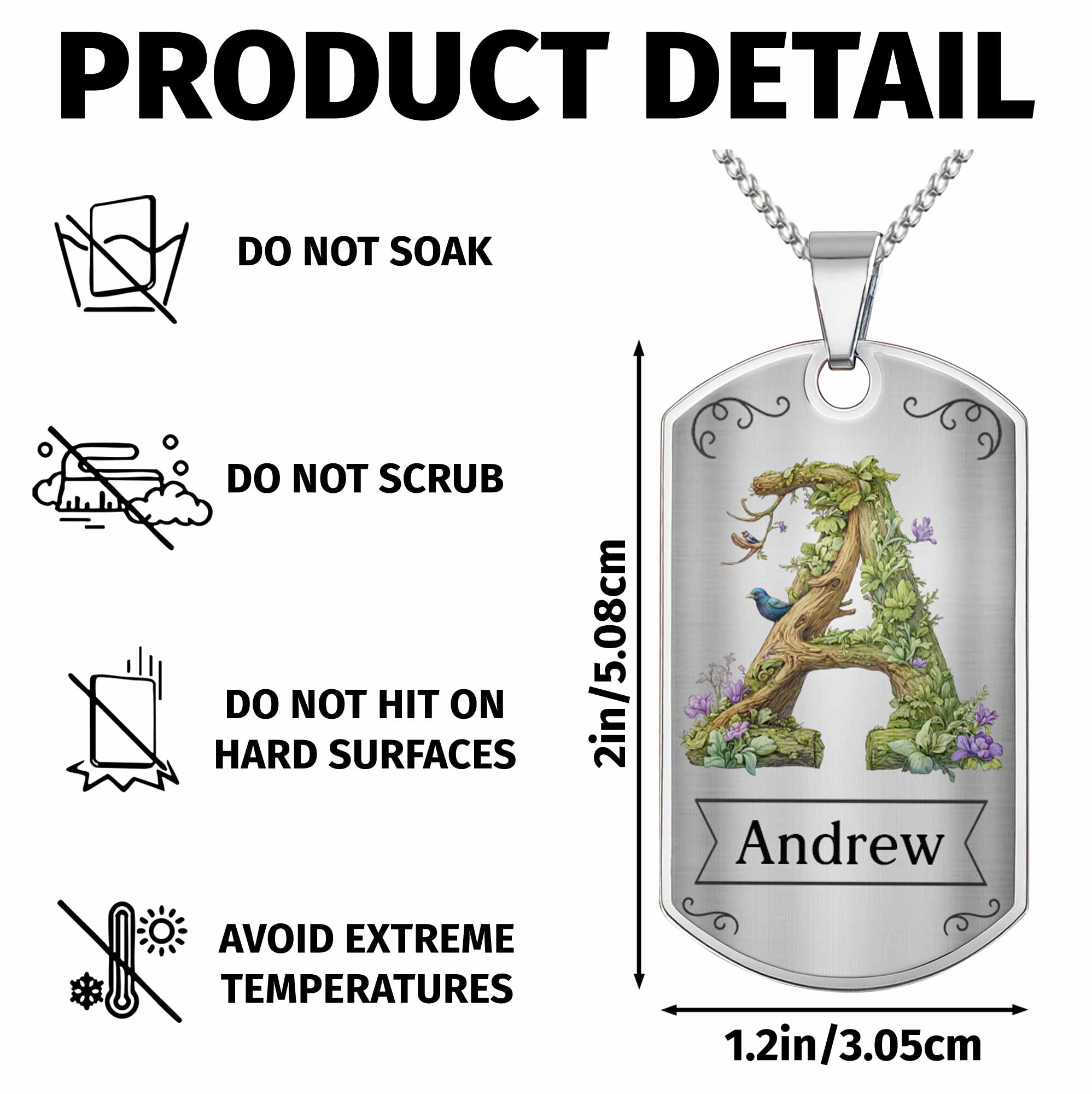 To My Son, Never Forget That I Love You, Tree And Bird Necklace