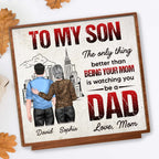 To My Son, Watching You Be A Dad, Skyline And Parent Child Design