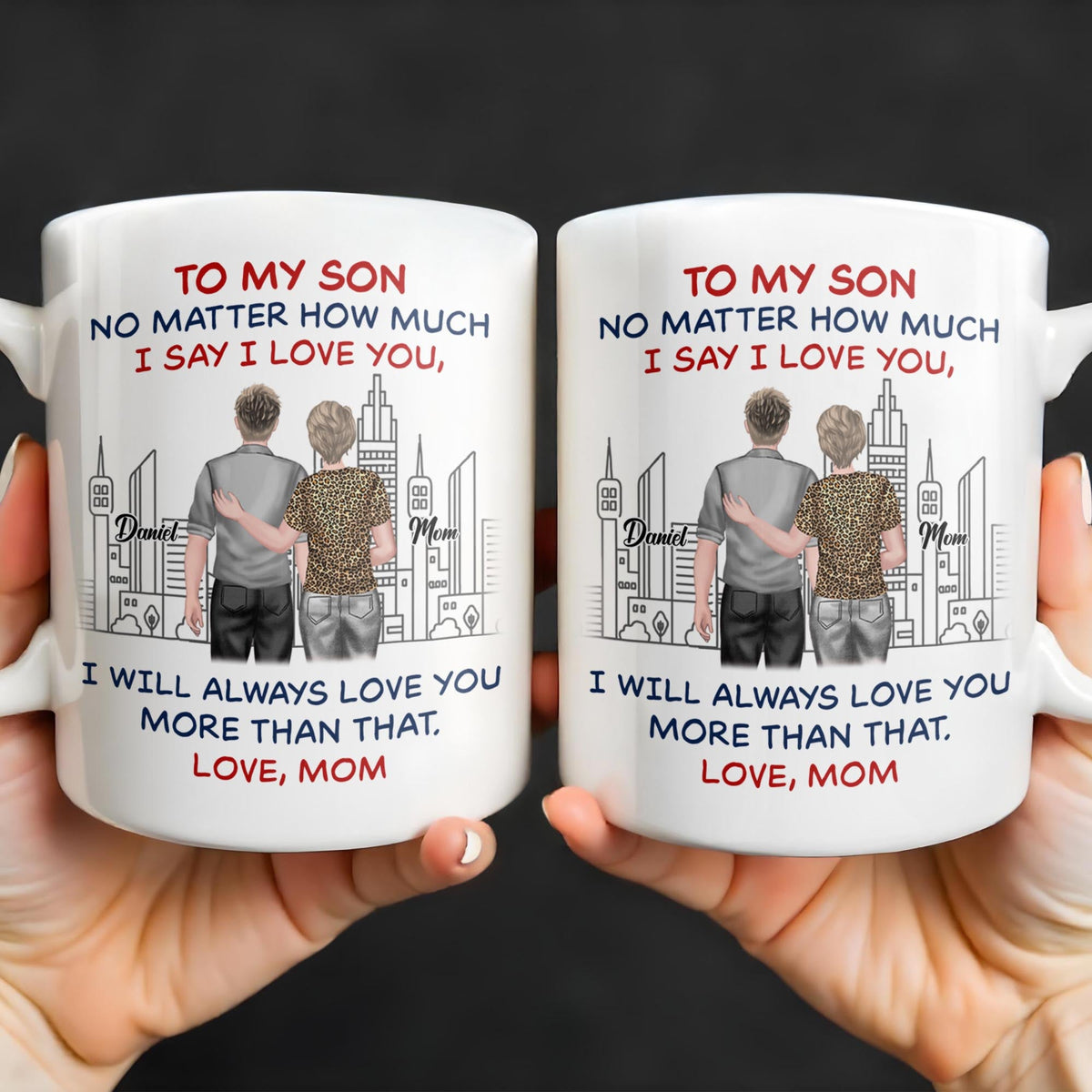 To My Son, No Matter How Much I Love You, Cityscape Design