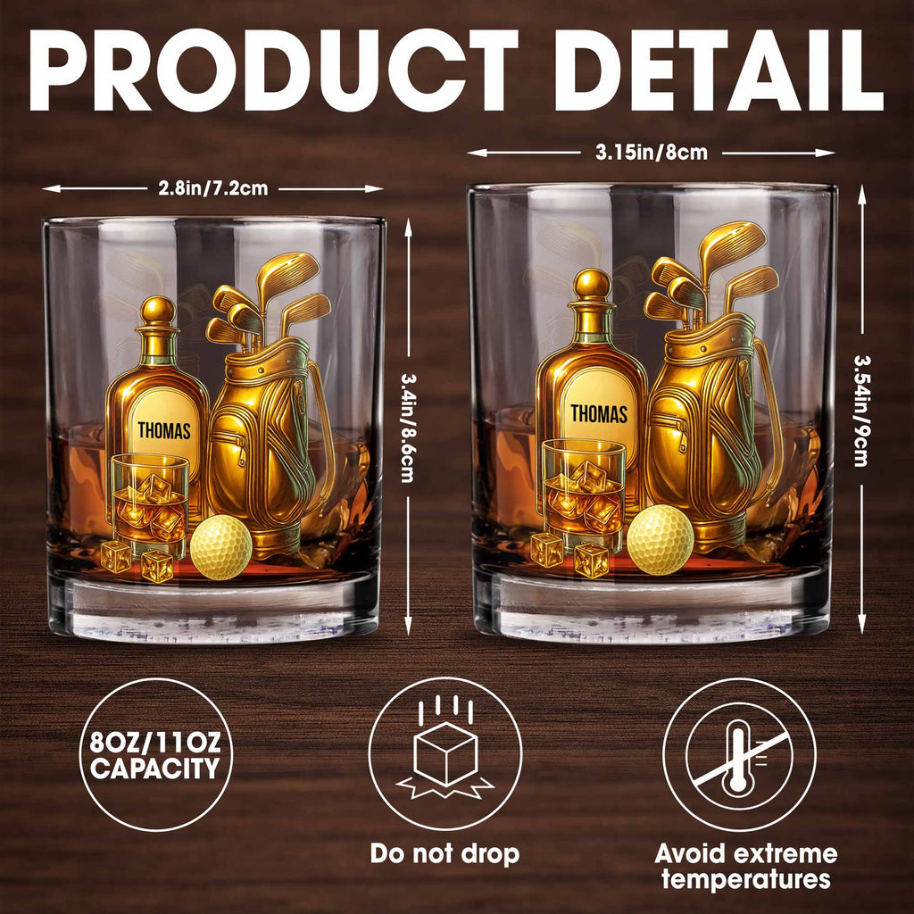 Celebrate Your Love For Golf With An Elegant Whiskey Glass