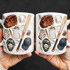 Personalized Baseball Sports Mug With Custom Name