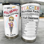 It Takes a Big Heart To Shape Little Minds, Cartoon Teacher Design