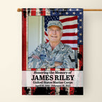 Honoring the Memory of United States Marine Corps, American Flag