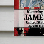 Honoring the Memory of United States Marine Corps, American Flag