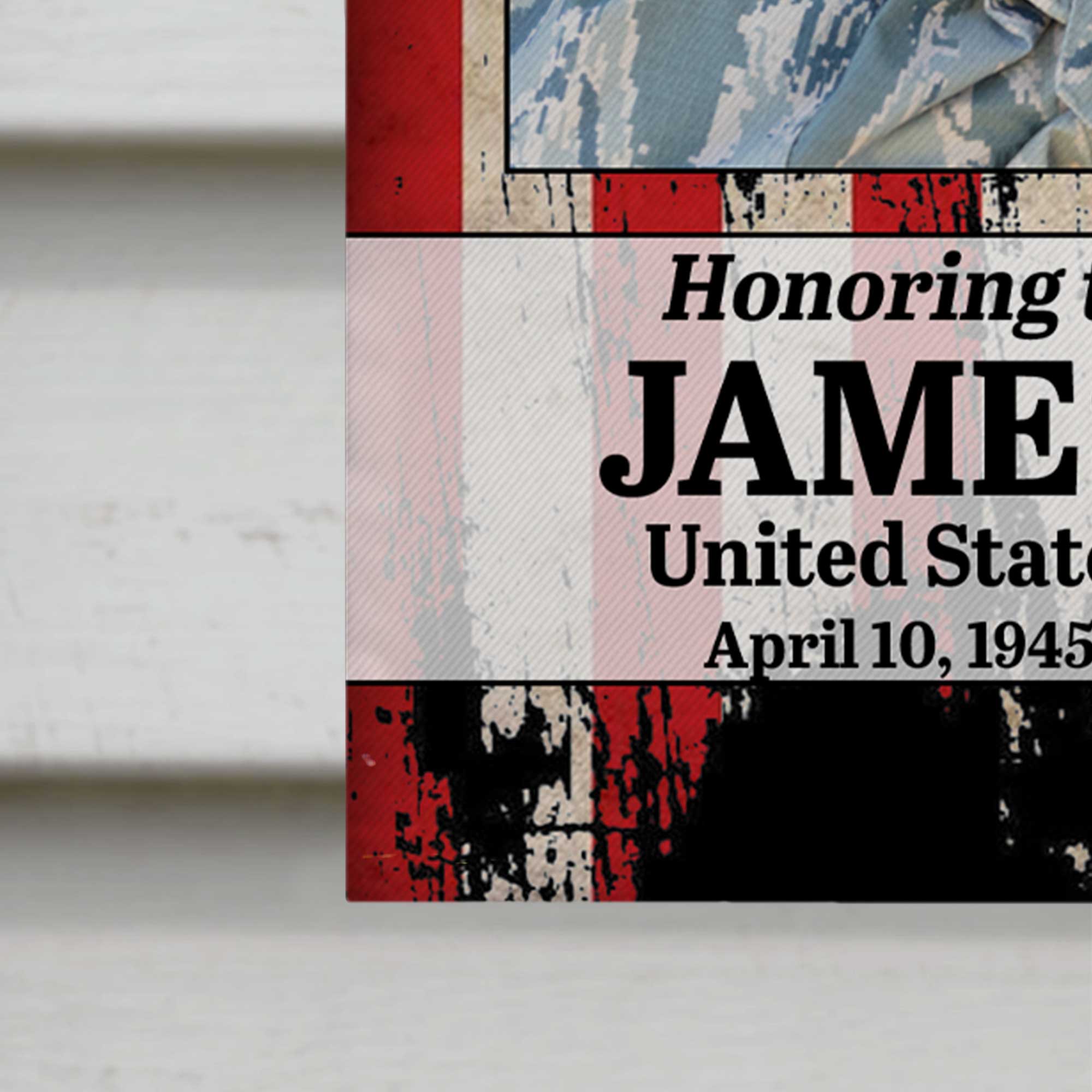 Honoring the Memory of United States Marine Corps, American Flag