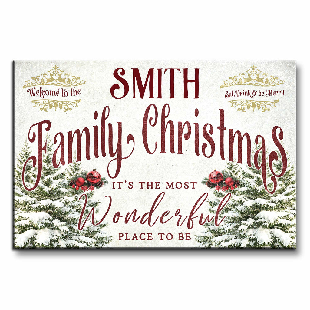 Welcome To The Family Christmas, Wonderful Place To Be
