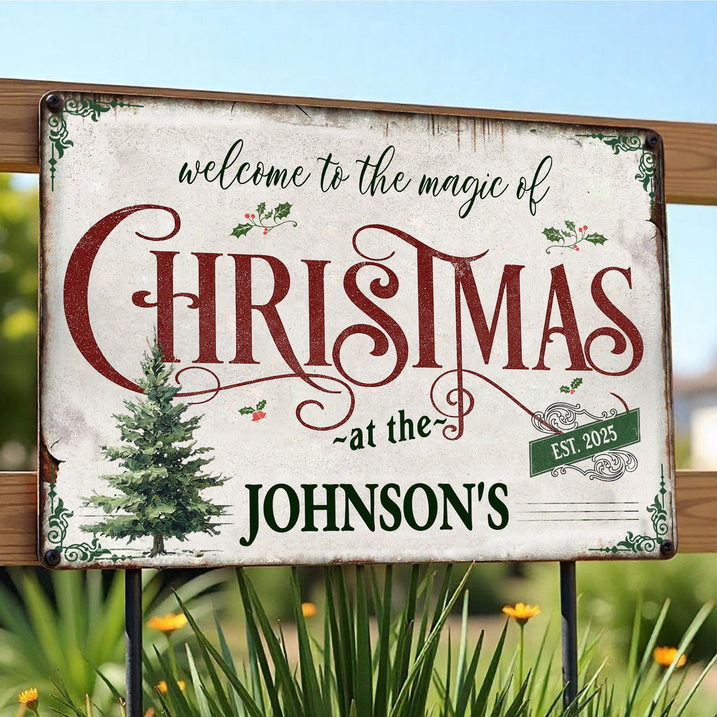 Welcome To The Magic Of Christmas, Festive Home Decor