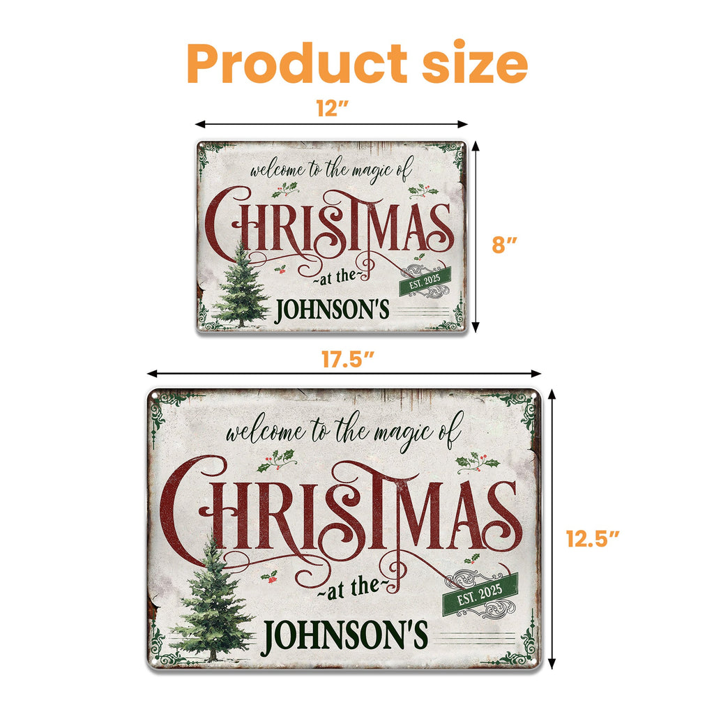 Welcome To The Magic Of Christmas, Festive Home Decor