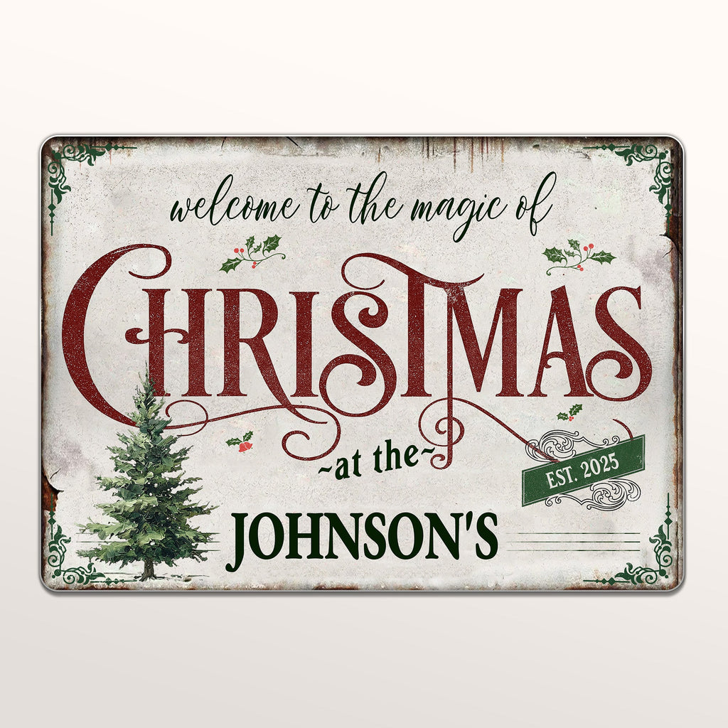 Welcome To The Magic Of Christmas, Festive Home Decor