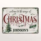 Welcome To The Magic Of Christmas, Festive Home Decor