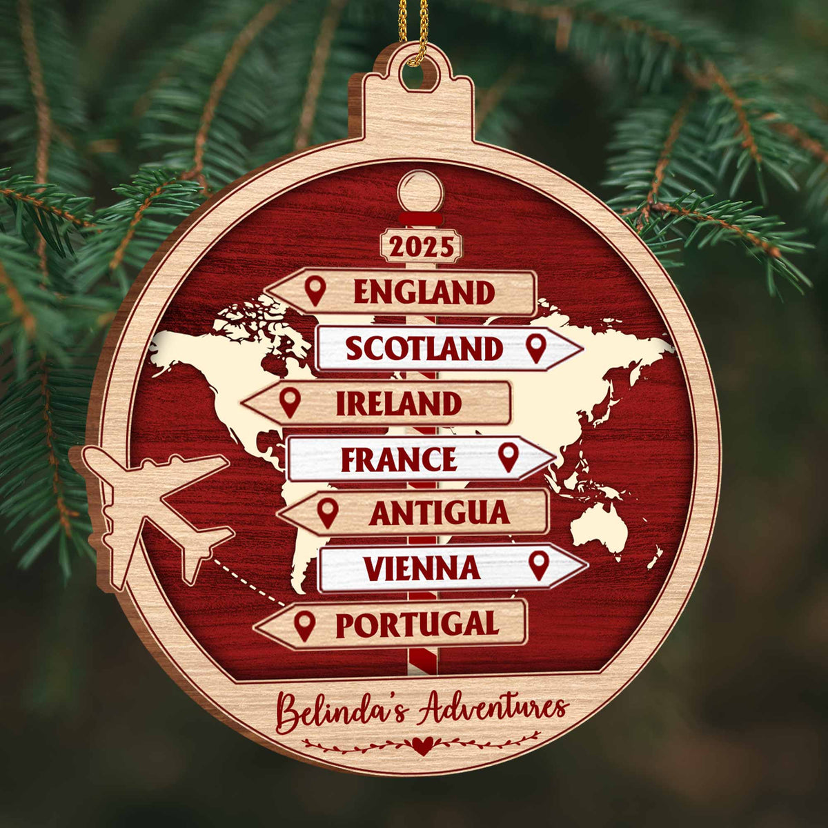 Explore The World, Cherish Each Adventure, World Map And Airplane