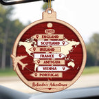 Explore The World, Cherish Each Adventure, World Map And Airplane