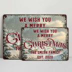 We Wish You A Merry Christmas Winter Scene