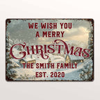 We Wish You A Merry Christmas Winter Scene