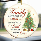 Family A Little Bit Of Crazy With Christmas Tree & Gifts