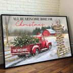 All Hearts Come Home For Christmas, Red Truck And Snow