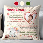 Merry 1st Christmas With Elephant, Flowers And Heart
